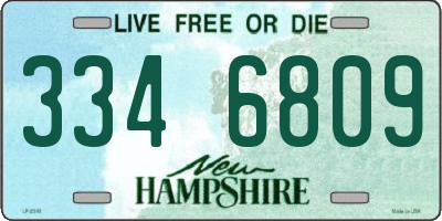 NH license plate 3346809