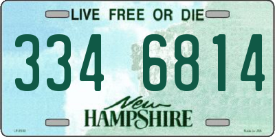 NH license plate 3346814