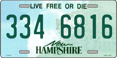 NH license plate 3346816