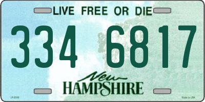 NH license plate 3346817
