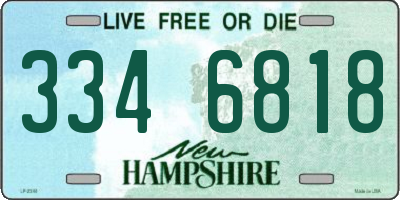 NH license plate 3346818