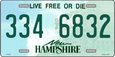 NH license plate 3346832