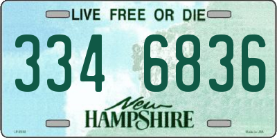 NH license plate 3346836