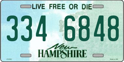 NH license plate 3346848