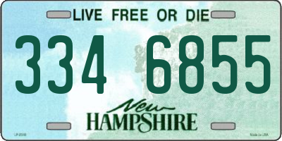 NH license plate 3346855