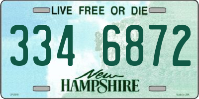NH license plate 3346872