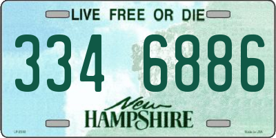 NH license plate 3346886