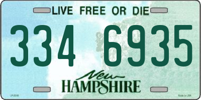NH license plate 3346935