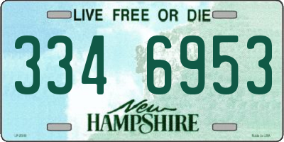 NH license plate 3346953