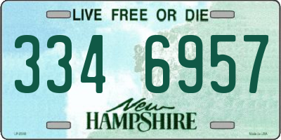 NH license plate 3346957