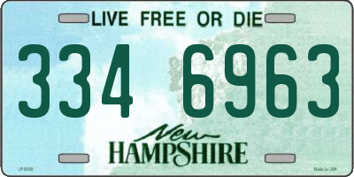 NH license plate 3346963