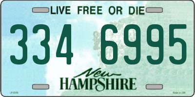 NH license plate 3346995