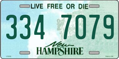 NH license plate 3347079