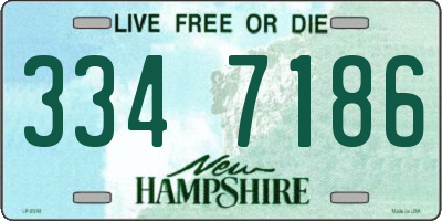 NH license plate 3347186