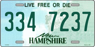 NH license plate 3347237