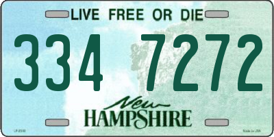 NH license plate 3347272