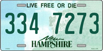 NH license plate 3347273