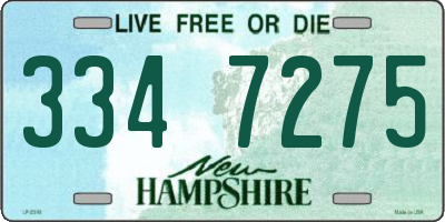 NH license plate 3347275
