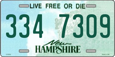 NH license plate 3347309