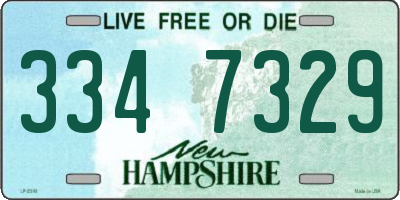 NH license plate 3347329