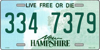 NH license plate 3347379