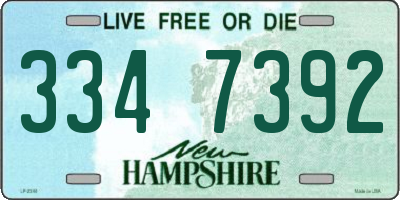 NH license plate 3347392