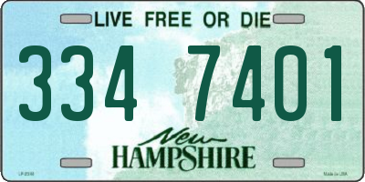 NH license plate 3347401