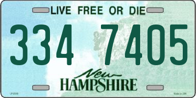 NH license plate 3347405