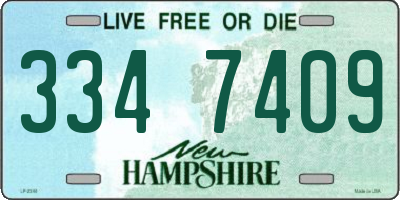 NH license plate 3347409