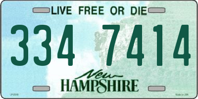 NH license plate 3347414