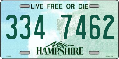 NH license plate 3347462