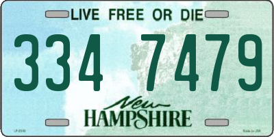 NH license plate 3347479