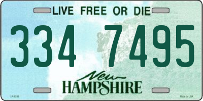 NH license plate 3347495