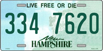 NH license plate 3347620