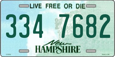 NH license plate 3347682
