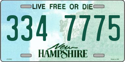 NH license plate 3347775