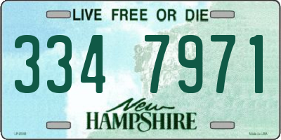 NH license plate 3347971
