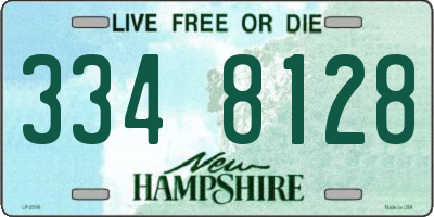 NH license plate 3348128