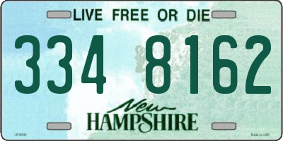 NH license plate 3348162