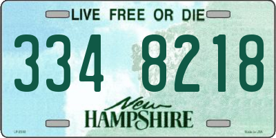 NH license plate 3348218