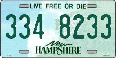NH license plate 3348233
