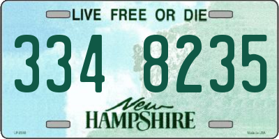 NH license plate 3348235