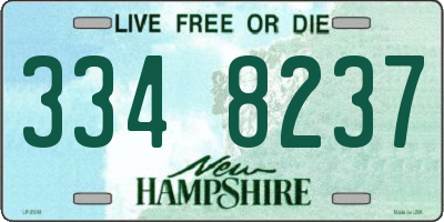NH license plate 3348237