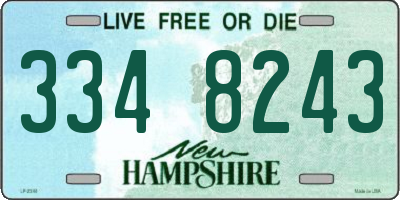 NH license plate 3348243