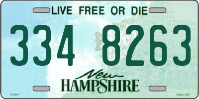 NH license plate 3348263