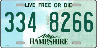 NH license plate 3348266