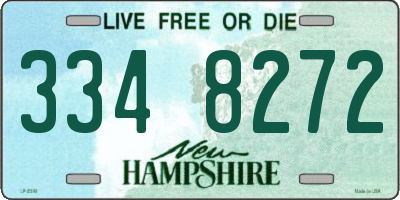 NH license plate 3348272