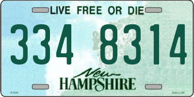 NH license plate 3348314
