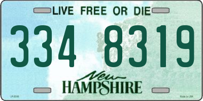 NH license plate 3348319