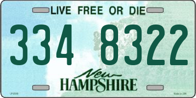 NH license plate 3348322